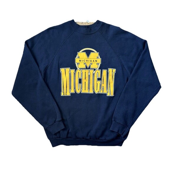 Vintage 90’s University Of Michigan Wolverines Crewneck Sweatshirt - Picture 1 of 4